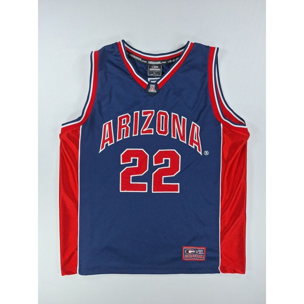 VTG Colosseum 90's University of Arizona Basketball Jersey 22 sz XL Stitched EUC